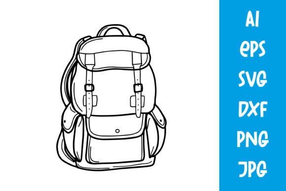 A School Backpack or a Satchel: A Versatile Graphic Design Asset for Crafters
