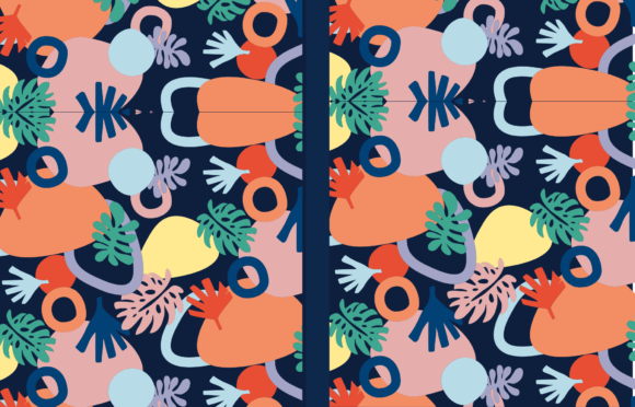 Abstract Floral Journal Cover: A Versatile Graphic Template for Modern Branding