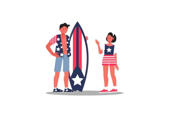 Beach Party Graphics: A Versatile Illustration for Real-World Crafting
