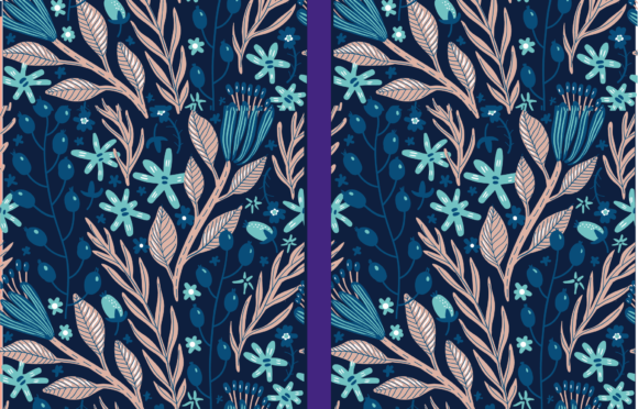Floral Notebook Cover Design Template: A Graphics Asset for Kdp Interiors