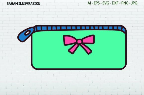 Pencil Case - School Supplies: A Versatile Graphic Design Asset for Crafters