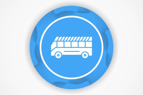 School Bus Icon: A Versatile Vector Asset for Creative Designers