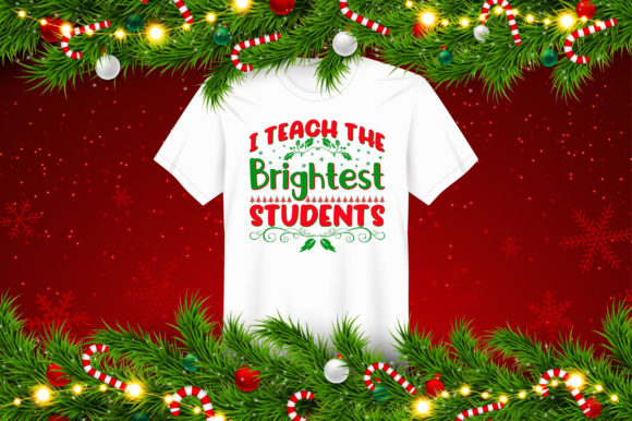 Student Christmas Teacher Design: A Festive Graphic Asset for T-Shirt Designs