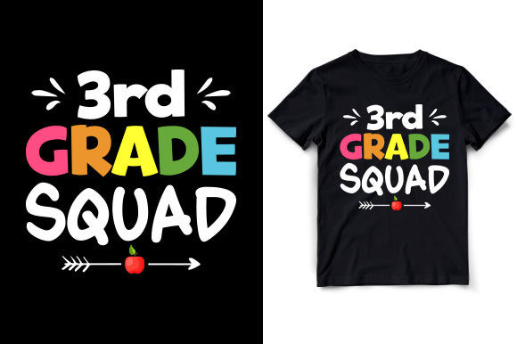 Third Grade Squad Teacher Graphics: A T-Shirt Design Asset Worth Considering