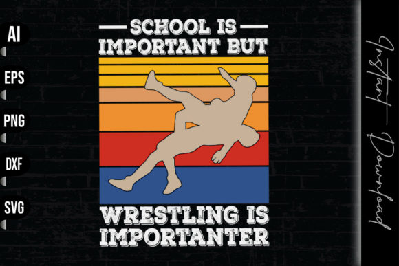 Wrestling Is Importanter: A Bold Embroidery Design for Real Projects